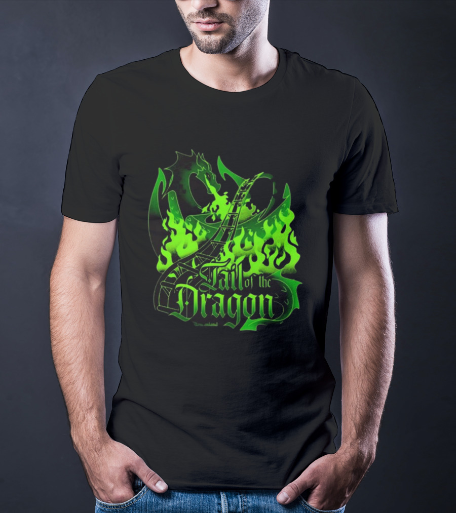 Bleucan Tail Of The Dragon Dare To Ride Fiery Track T-Shirt