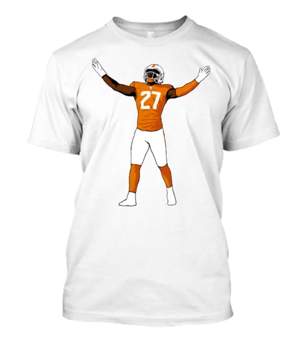 James Pearce Jr #27 Tennessee Volunteers Football Player T-Shirt