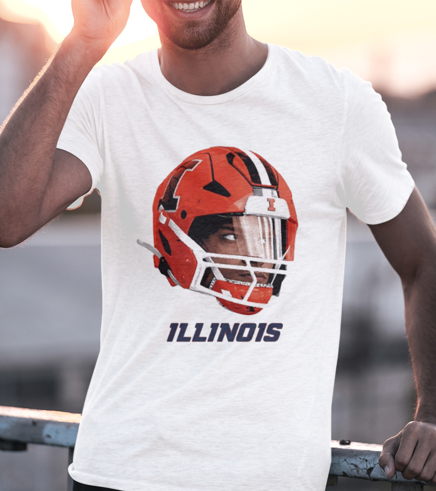 Matthew Bailey Illinois Fighting Illini Football Helmet Ill1no1s T-Shirt