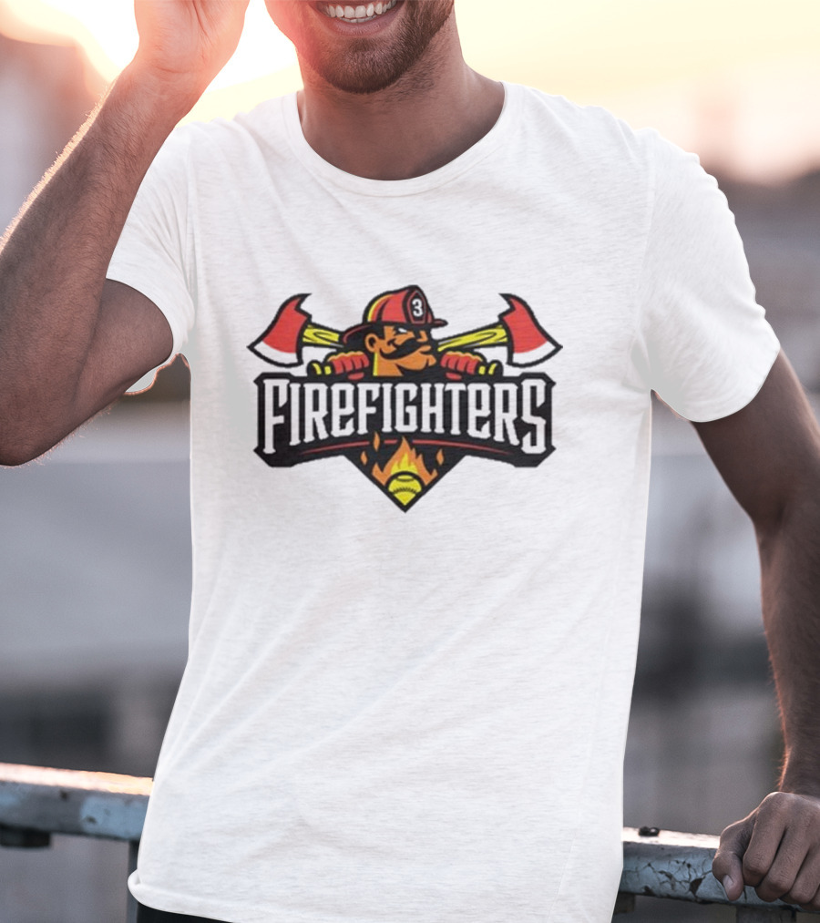 The Savannah Bananas Firefighters Logo Baseball Holiday Tailgaters New T-Shirt