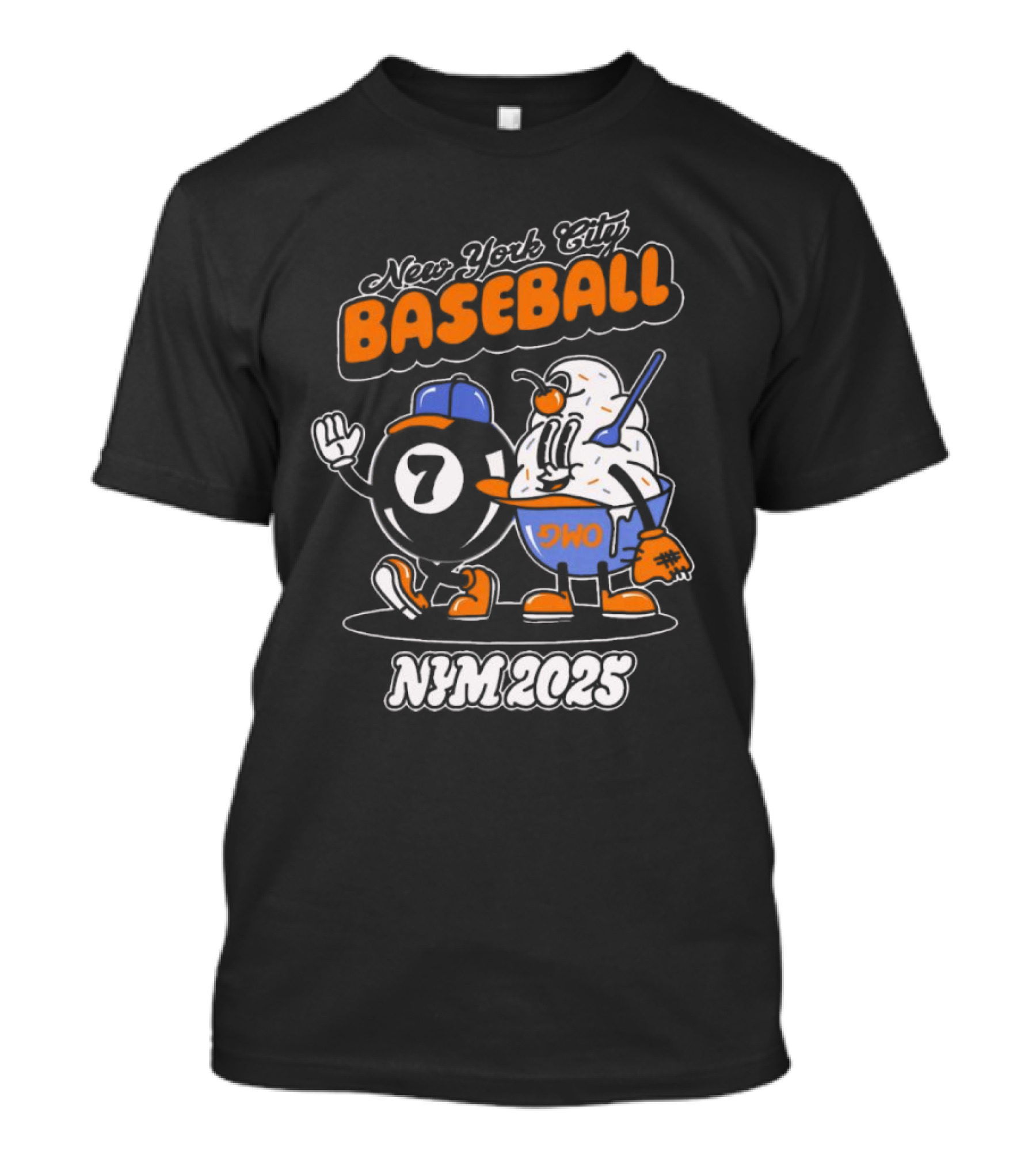 New York City Baseball Magic 7 Ball Nym 2025 T-Shirt