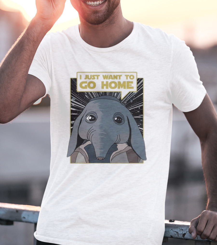 Nerd Riot I Just Want To Go Home Alien Creature T-Shirt