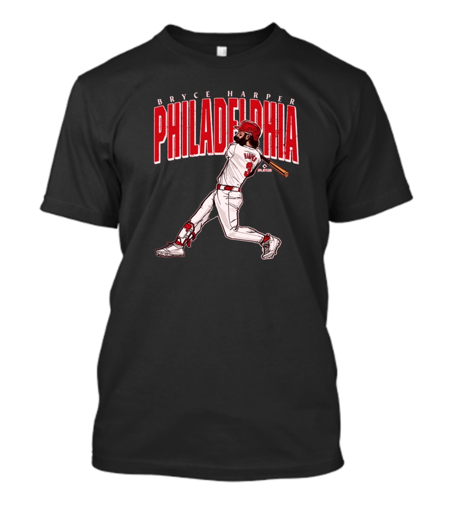 Bryce Harper Philadelphia Baseball Player Swing T-Shirt