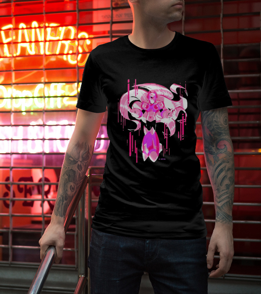 Mega Man Zero Awakened Pink Heroic Armor T-Shirt