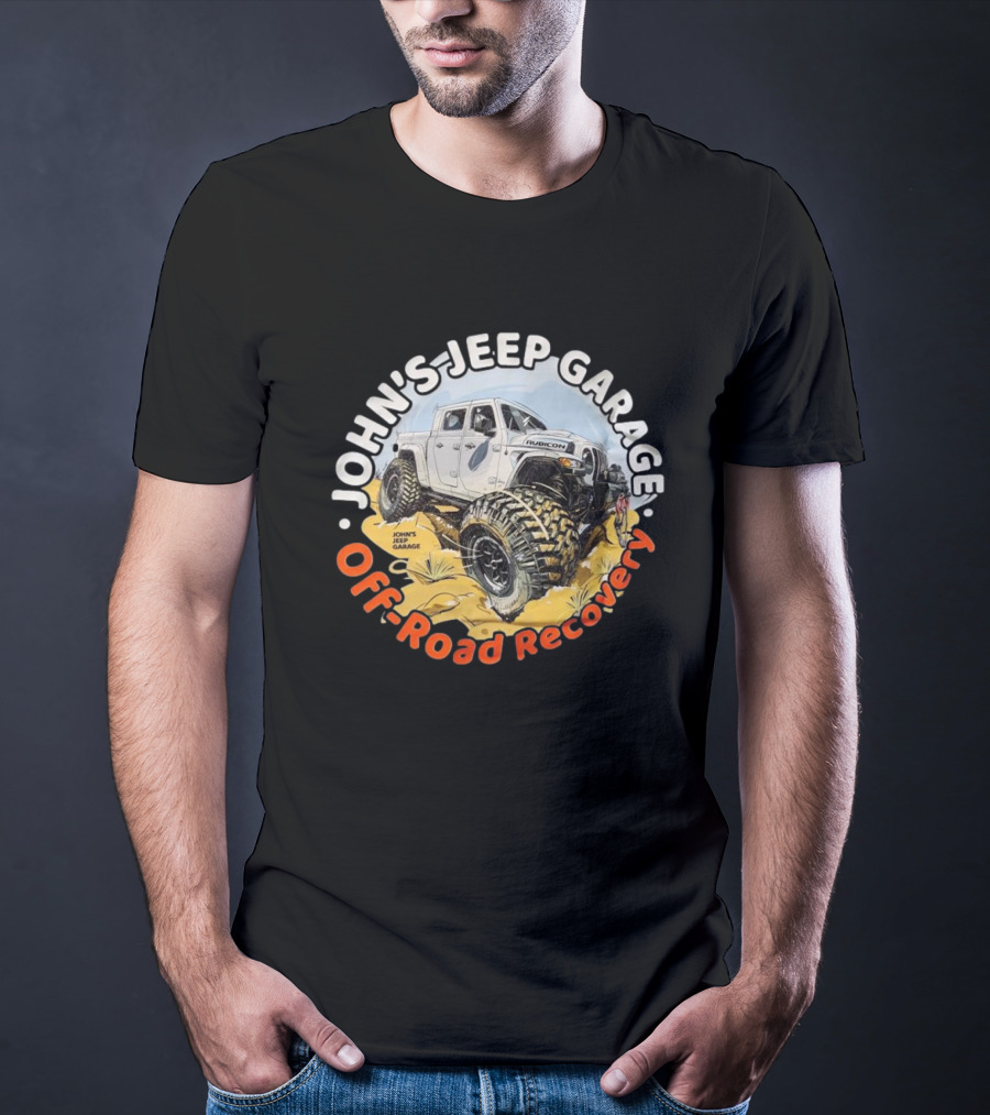 John's Jeep Garage Rubicon Off-Road Recovery T-Shirt
