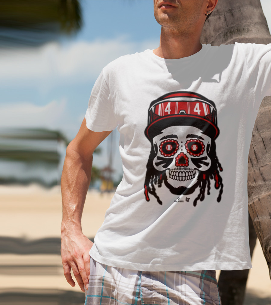 Elly De La Cruz 44 Sugar Skull Cincinnati Reds T-Shirt