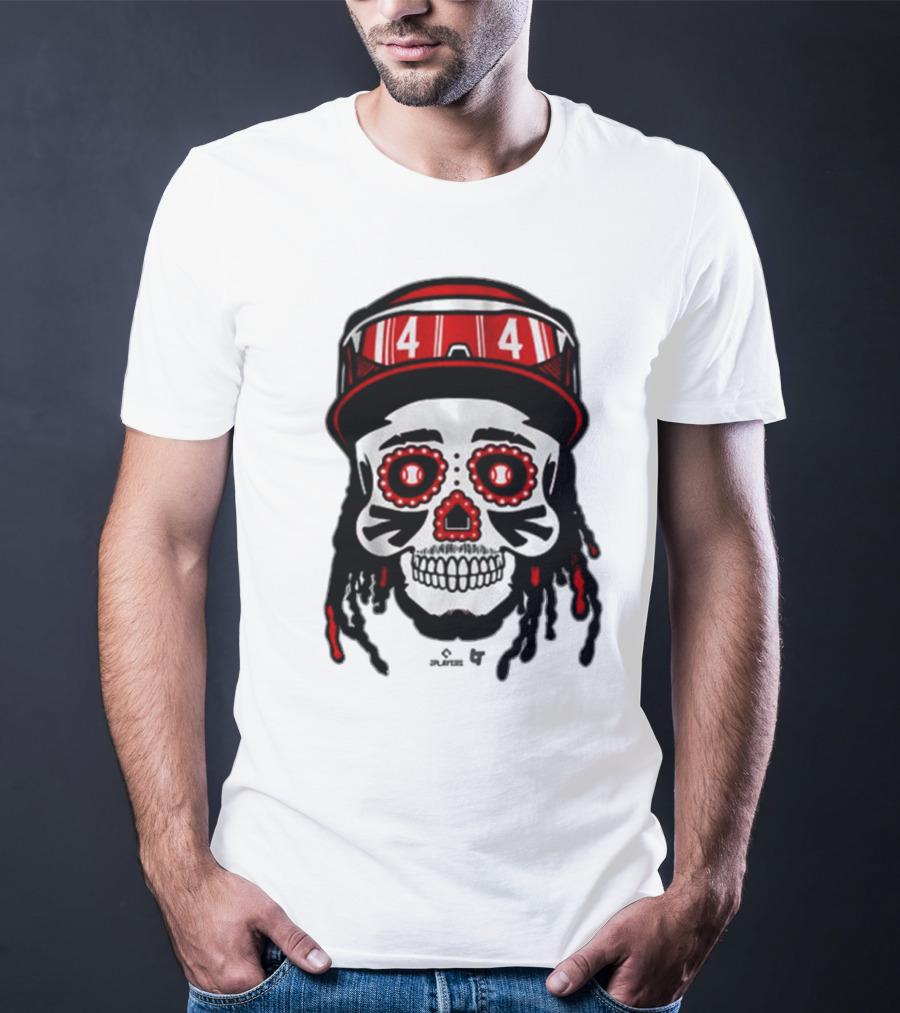 Elly De La Cruz 44 Sugar Skull Cincinnati Reds T-Shirt
