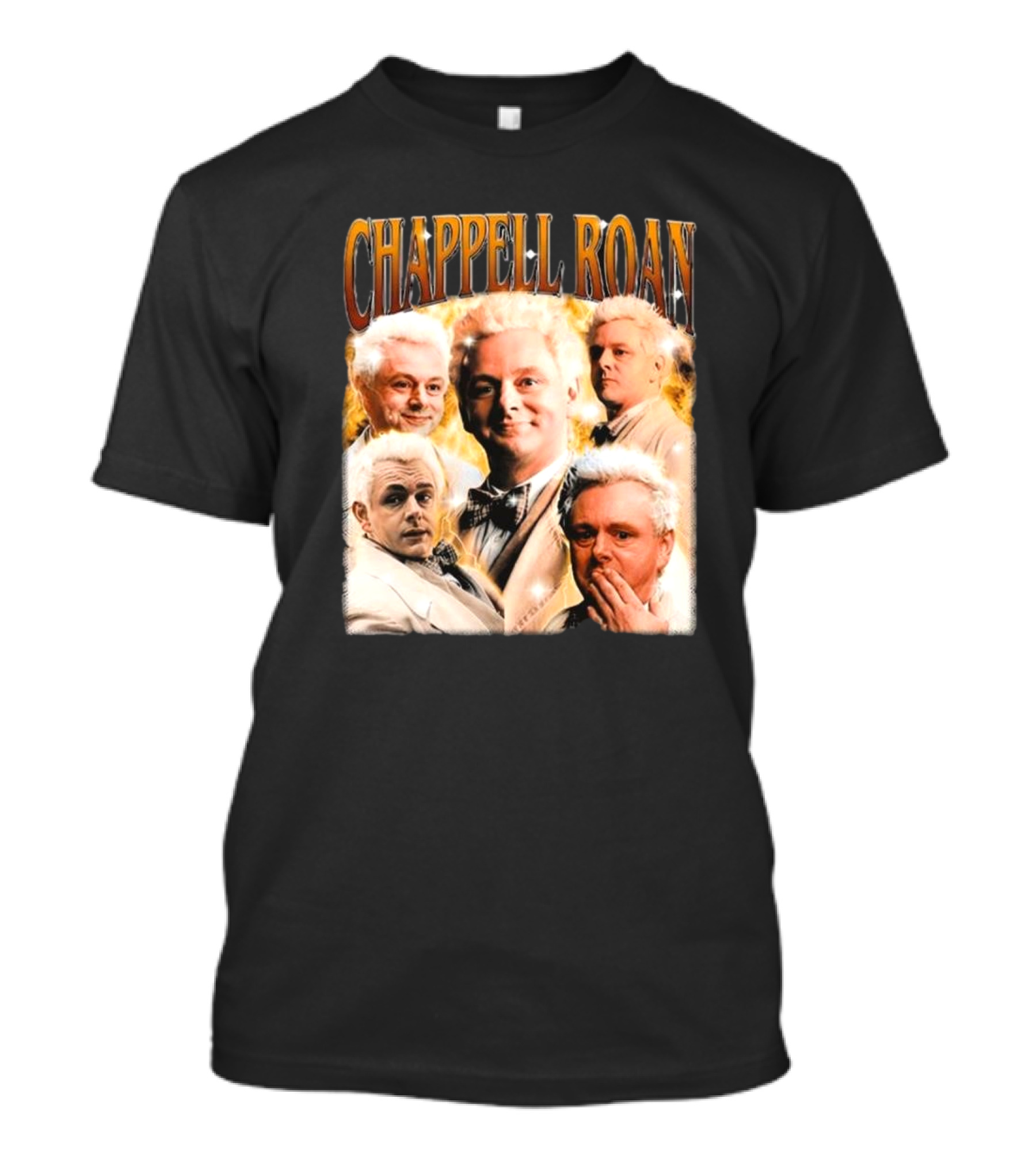 Chappell Roan Aziraphale Good Omens Angelic Characters Collage T-Shirt