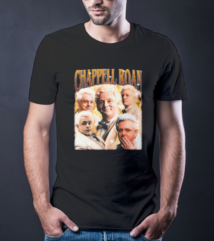 Chappell Roan Aziraphale Good Omens Angelic Characters Collage T-Shirt