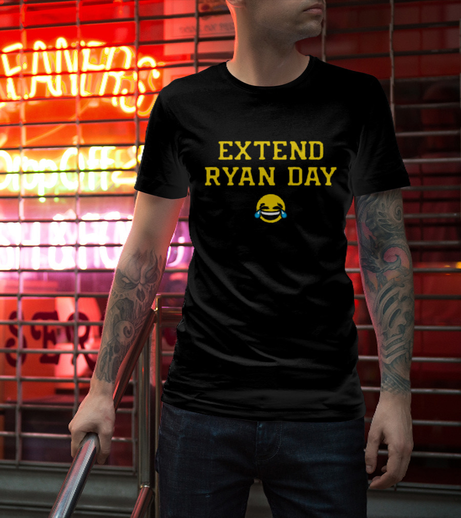 Extend Ryan Day Laughing Crying Emoji Coach Football T-Shirt