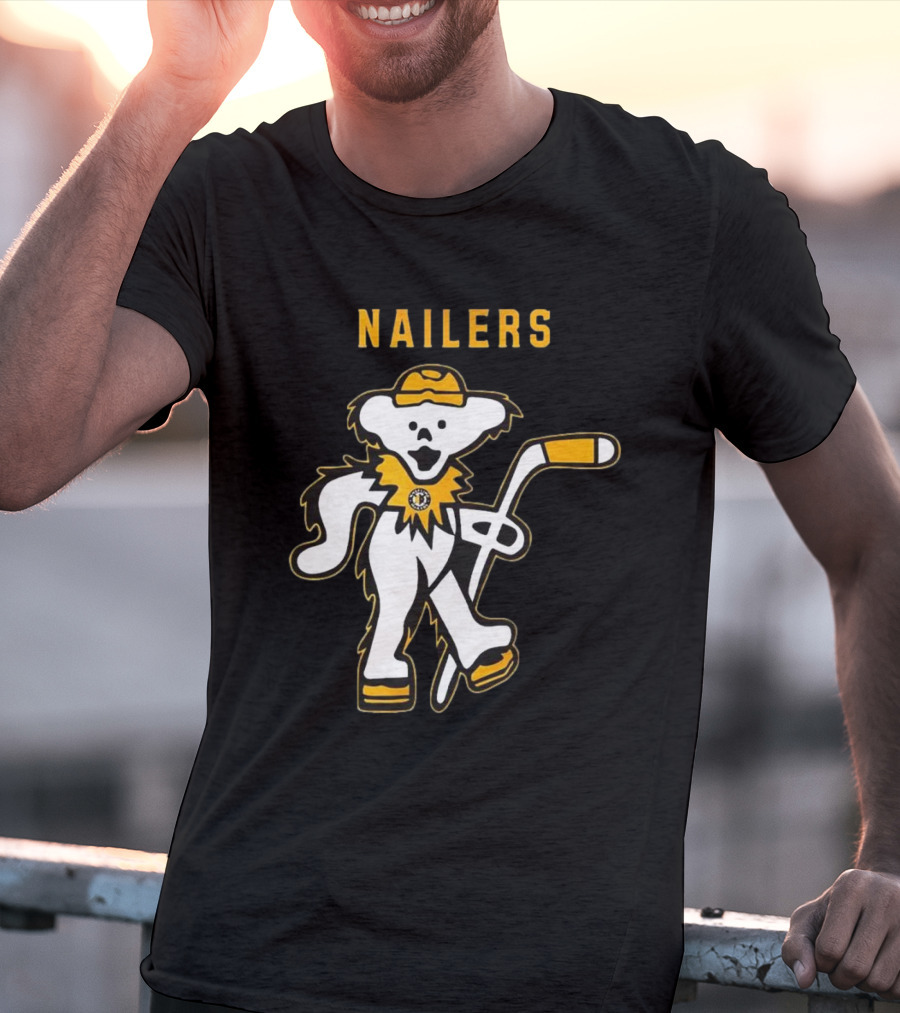 Wheeling Nailers Grateful Dead Night 2025 Happy Time Hockey Event T-Shirt