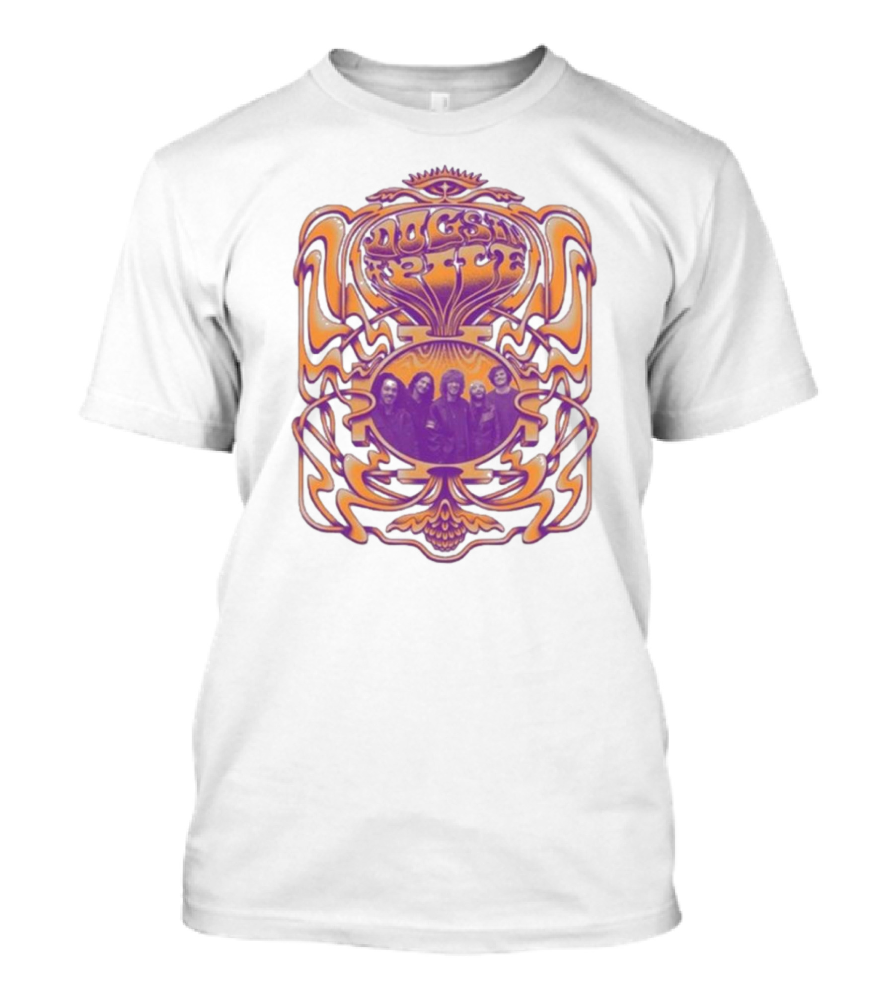 Dogs In A Pile Psychedelic Band Member T-Shirt