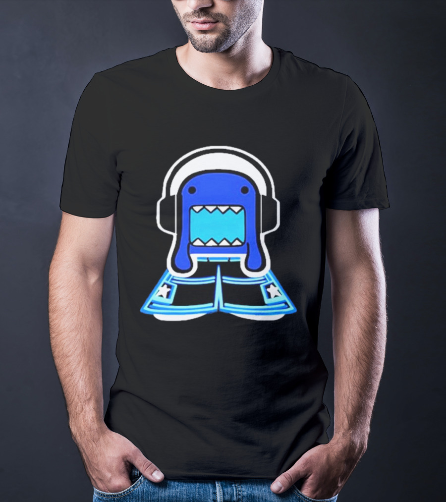 Romanceplanet Domo Headphones Star Shorts T-Shirt