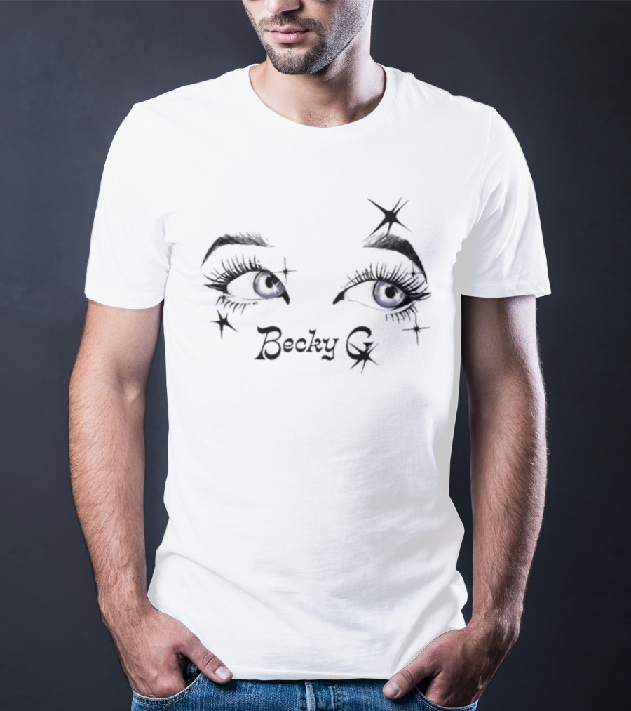 Becky G Sparkling Eyes Blue Starry Gaze T-Shirt