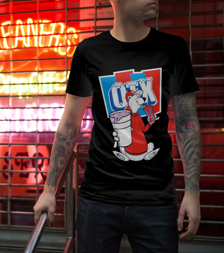 Otx Boyz So Icee Polar Bear Double Cup Red Blue White T-Shirt
