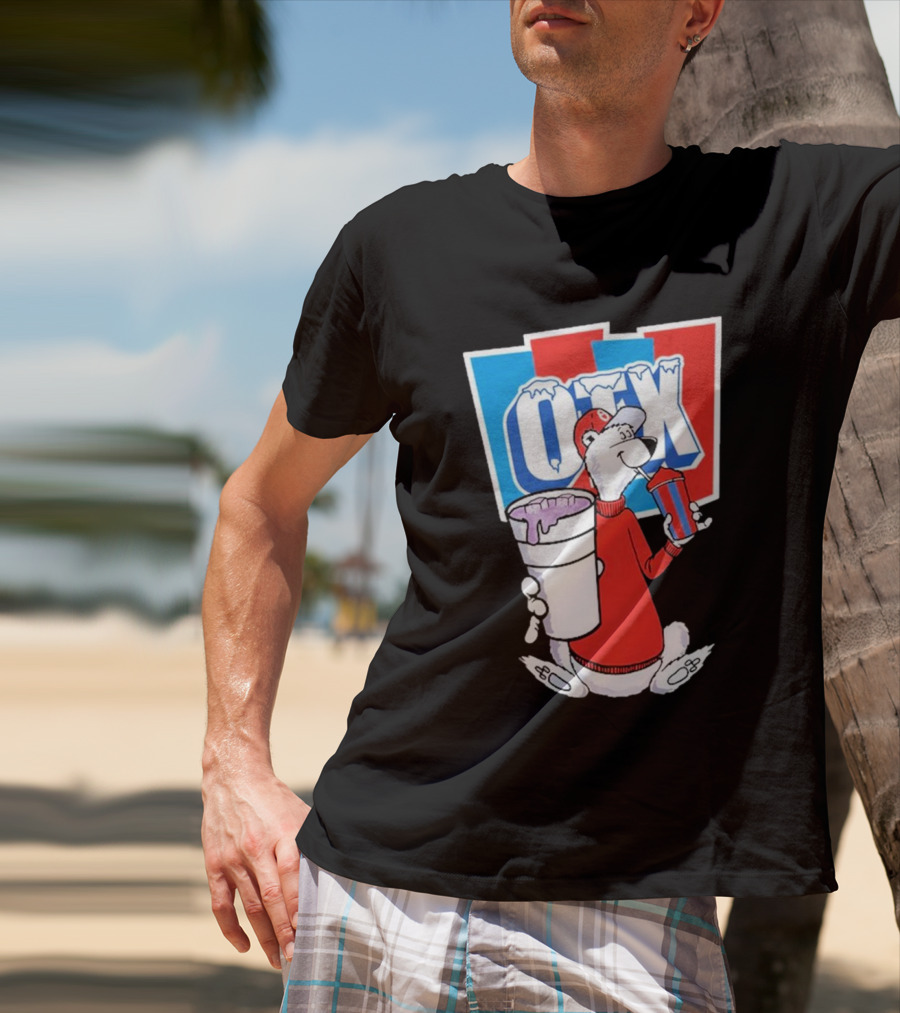 Otx Boyz So Icee Polar Bear Double Cup Red Blue White T-Shirt