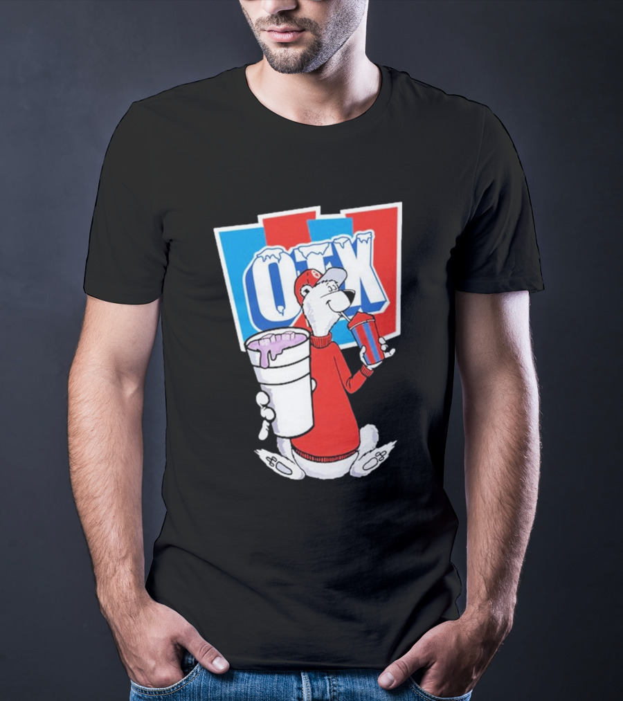 Otx Boyz So Icee Polar Bear Double Cup Red Blue White T-Shirt