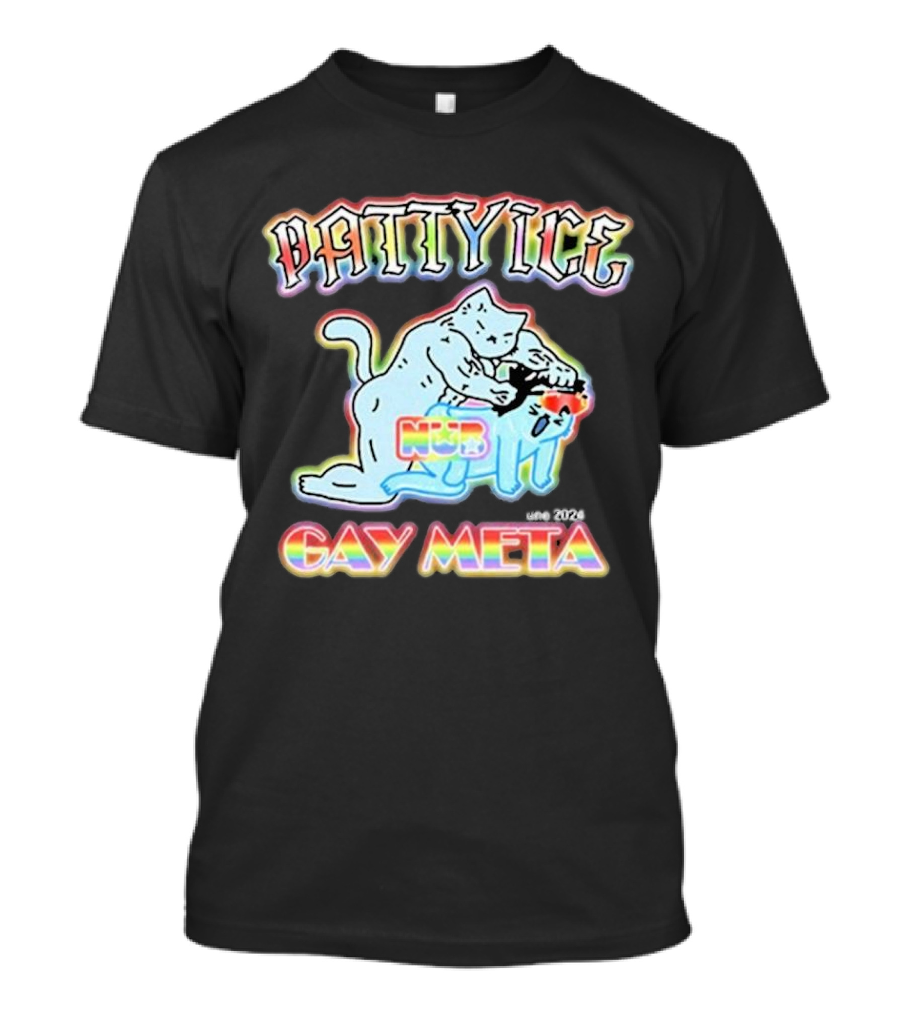 Patty Ice Cat Duo NQB Gay Meta T-Shirt