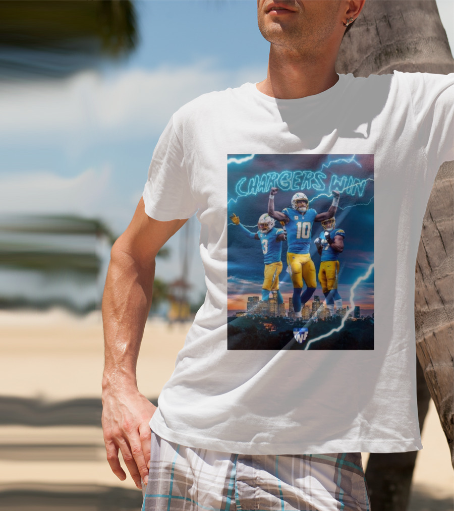 Chargers Win Los Angeles Chargers Electric TNF On Prime T-Shirt