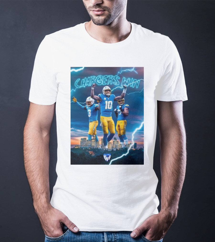 Chargers Win Los Angeles Chargers Electric TNF On Prime T-Shirt