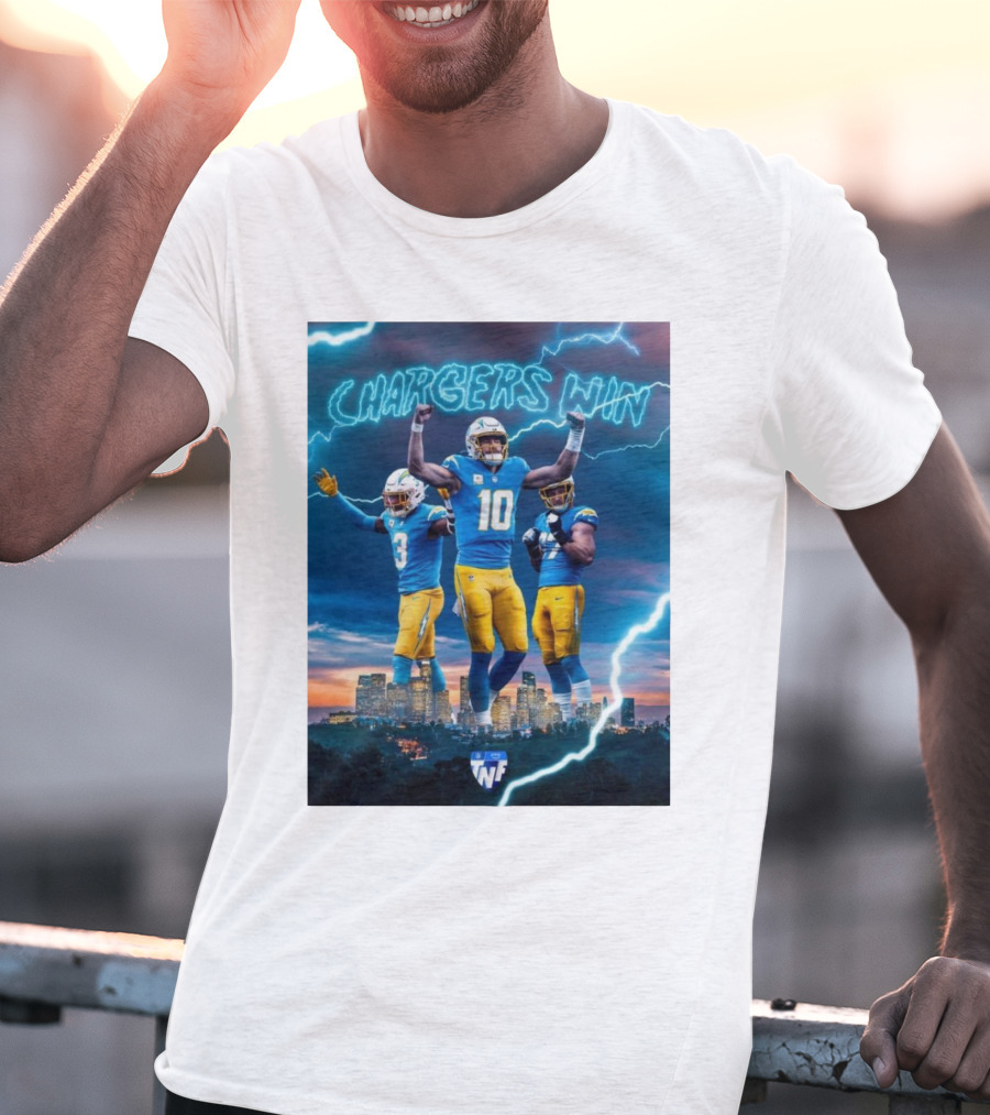 Chargers Win Los Angeles Chargers Electric TNF On Prime T-Shirt