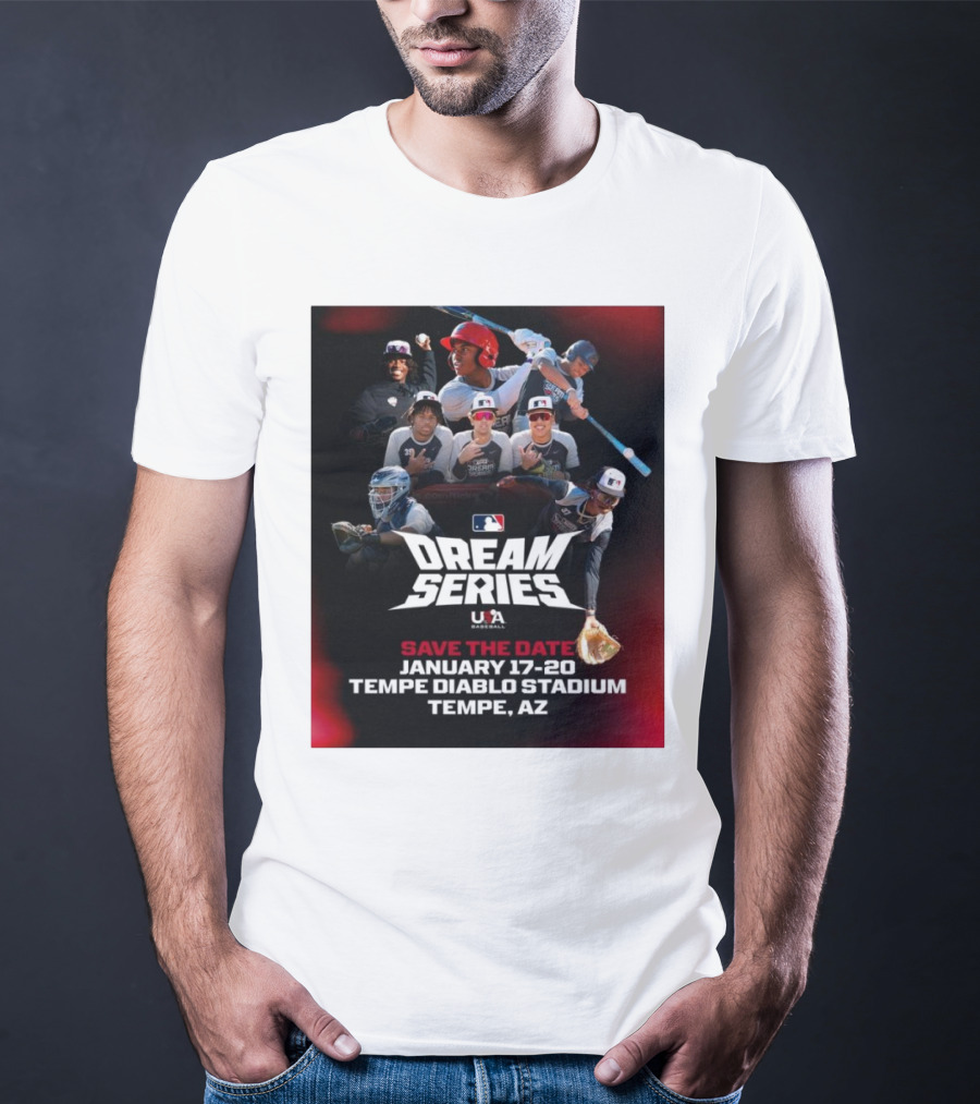 MLB USA Baseball Dream Series January 17-20 Tempe Diablo Stadium Tempe AZ T-Shirt