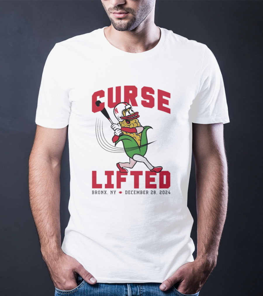 Curse Lifted Nebraska Cornhuskers Bronx NY December 28 T-Shirt
