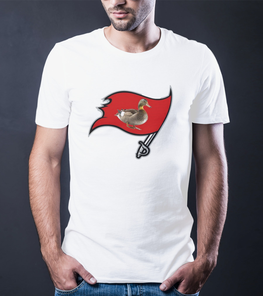 Tampa Bay Duckaneers New Buccaneers Parody Logo Flag T-Shirt