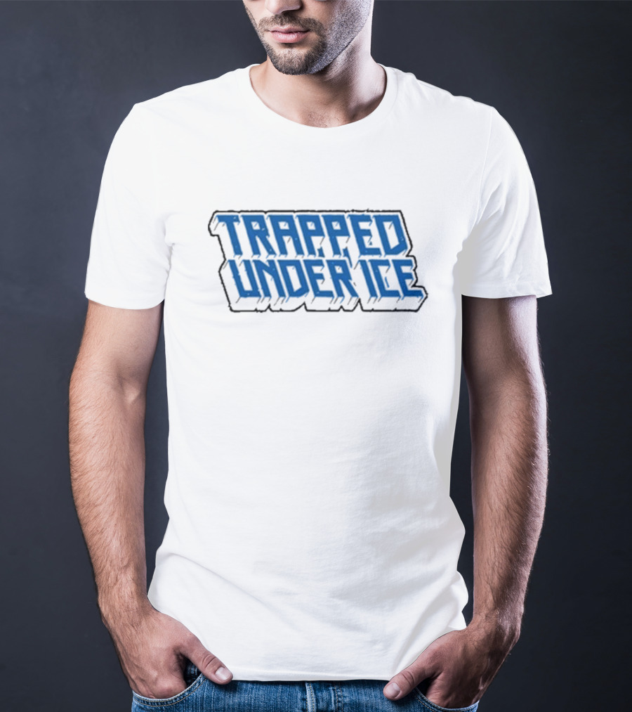 Trapped Under Ice Blue 3D Stacked T-Shirt
