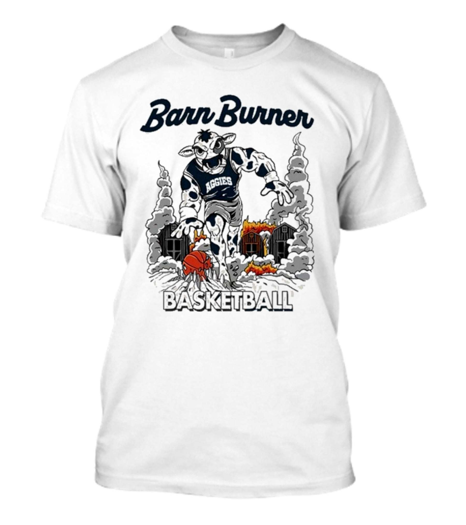 Barn Burner Aggies Basketball Tys Dyes Cowstorm T-Shirt