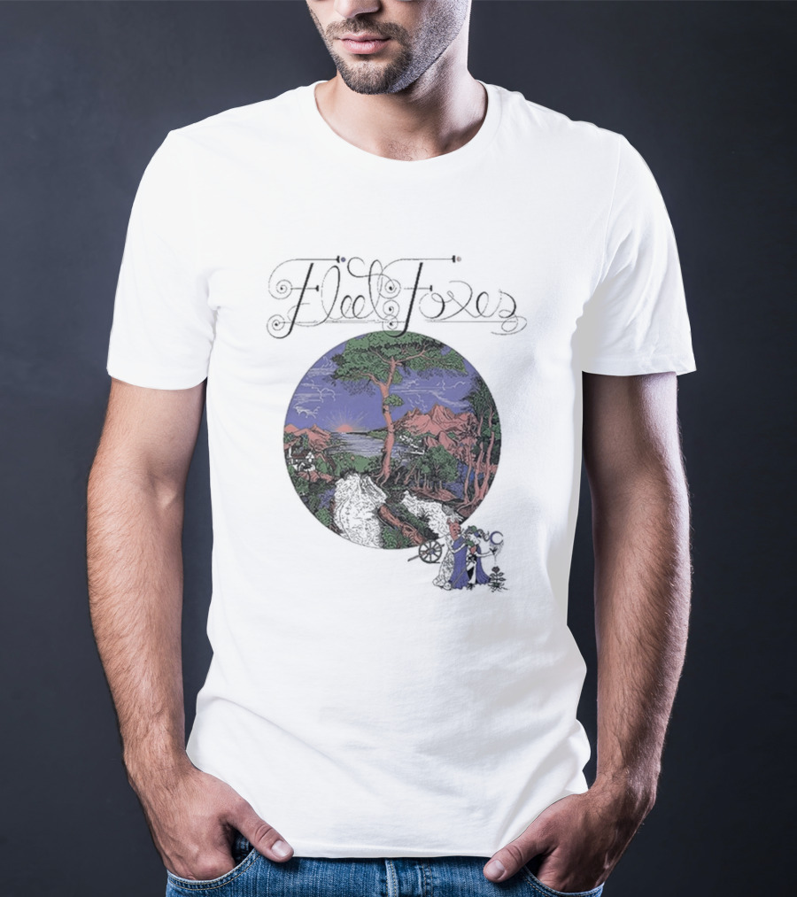 Fleet Foxes Sun Giant Album Cover Art Scenic Landscape T-Shirt