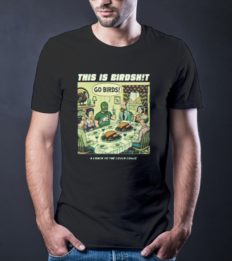 Philadelphia Eagles Thanksgiving Day Go Birds Comic T-Shirt