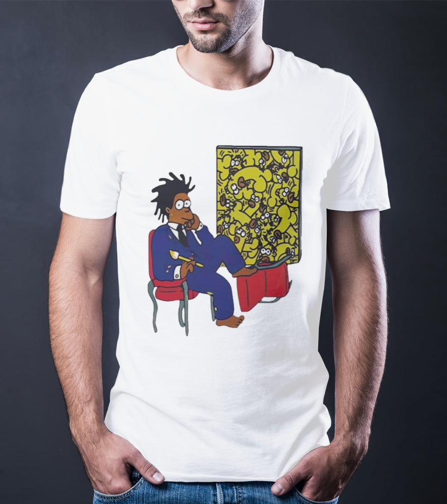 Jay Z Simpson Basquiat-Inspired Simpsons Mashup T-Shirt