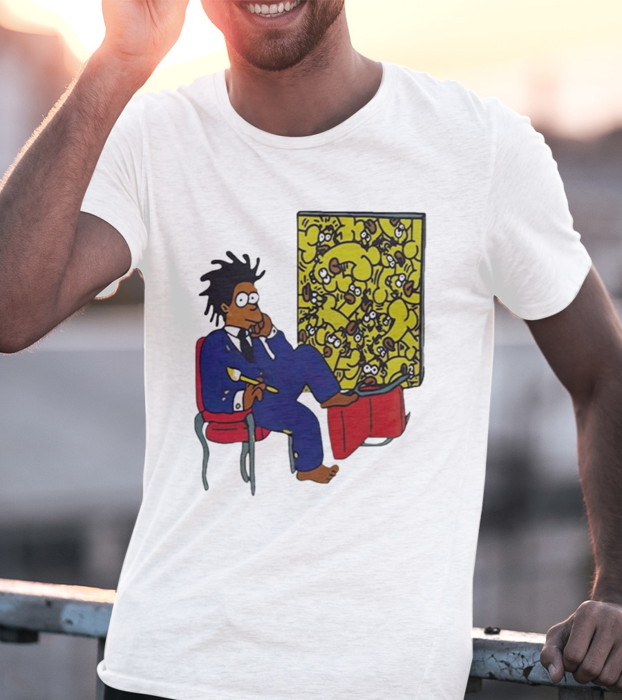 Jay Z Simpson Basquiat-Inspired Simpsons Mashup T-Shirt