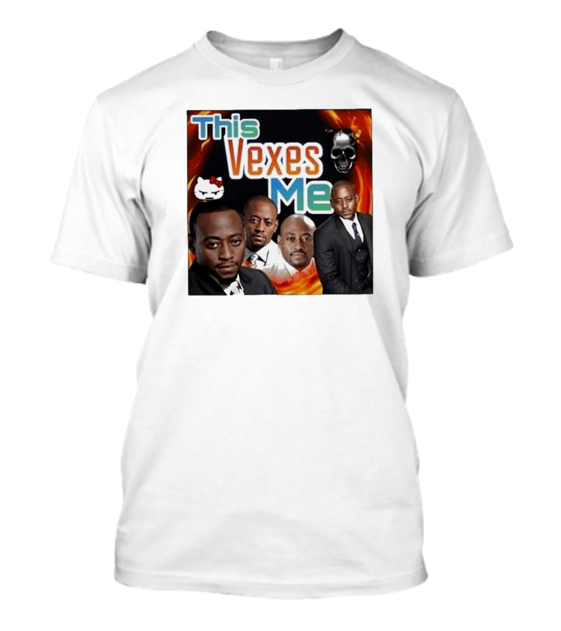 This Vexes Me Hello Kitty Skull Fire T-Shirt