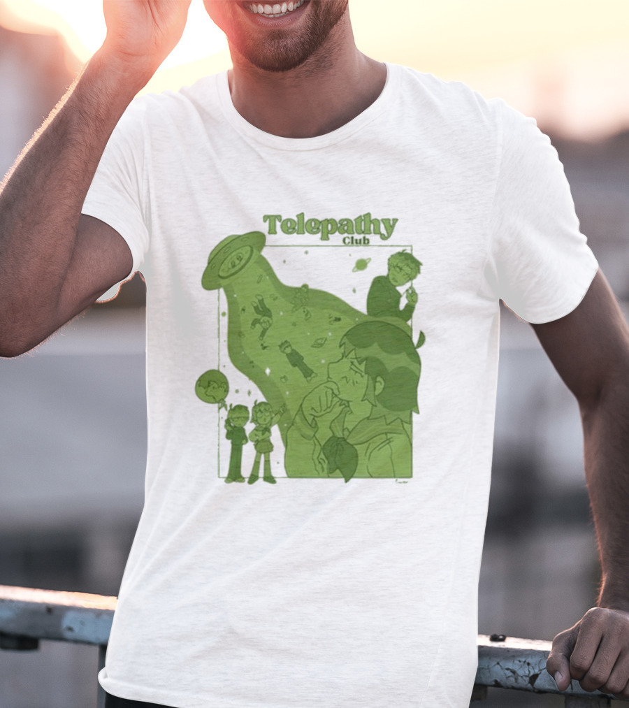 Mob Psycho 100 Telepathy Club UFO Encounter Scene T-Shirt