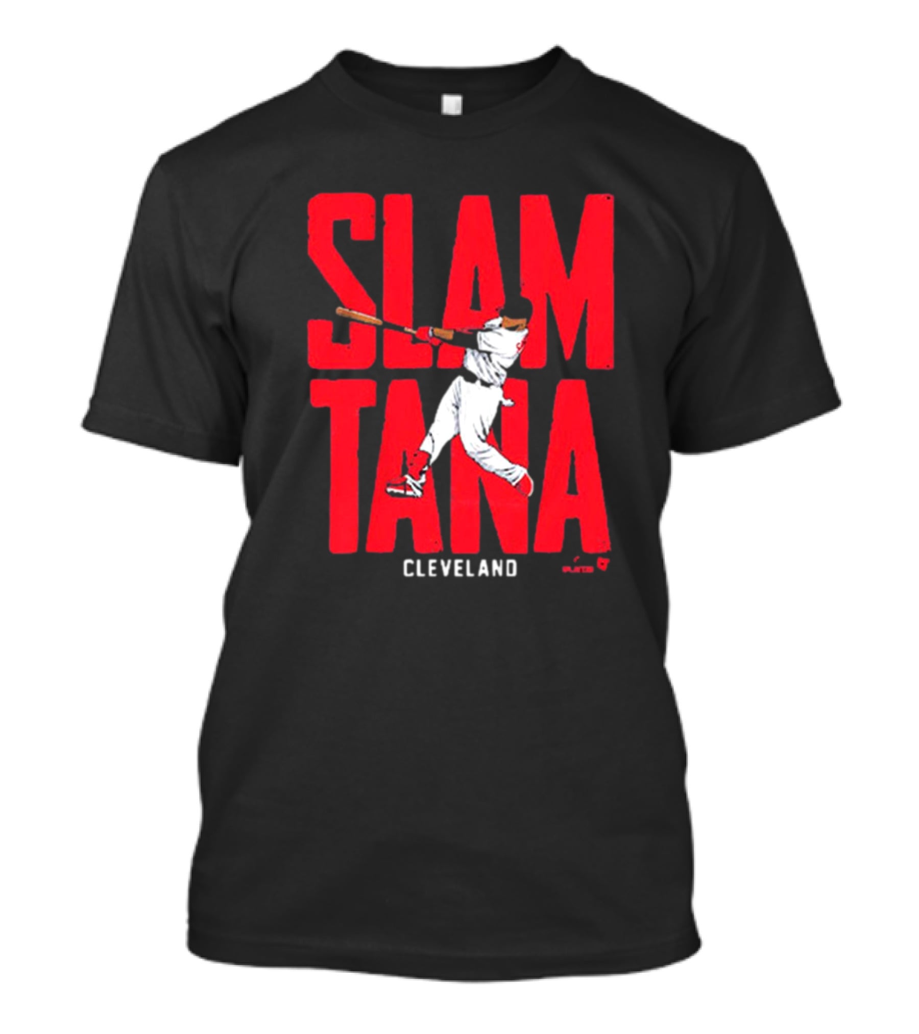 Slamtana Cleveland Guardians MLB Carlos Santana Baseball Player T-Shirt