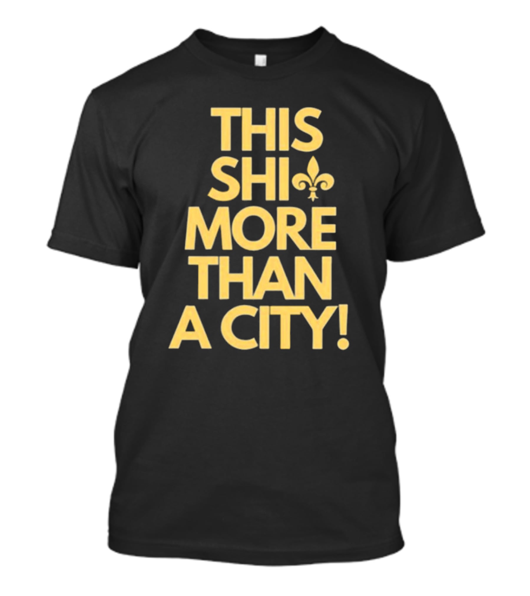 Jono Barnes This Shi More Than A City New Orleans Saints Fleur-de-Lis T-Shirt