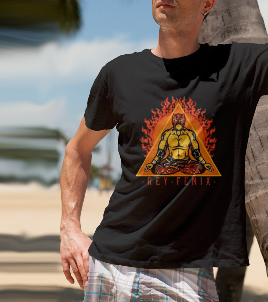 Rey Fenix Triangle Fire Meditation Mask T-Shirt