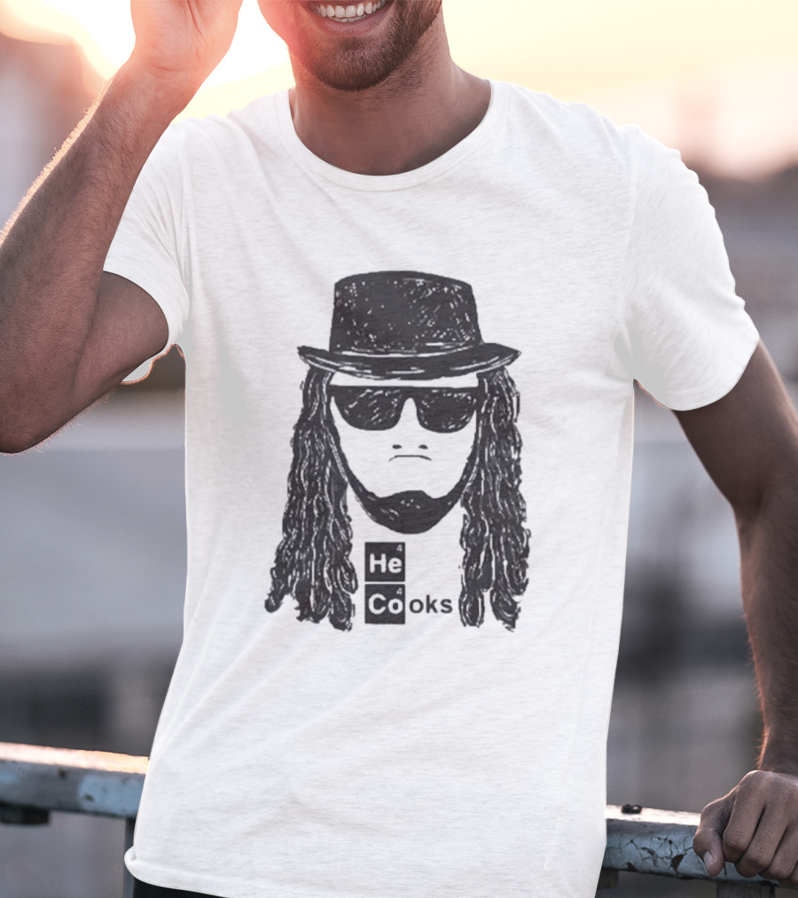 James Cook He Cooks Breaking Bad Parody With Funny Science Twist T-Shirt