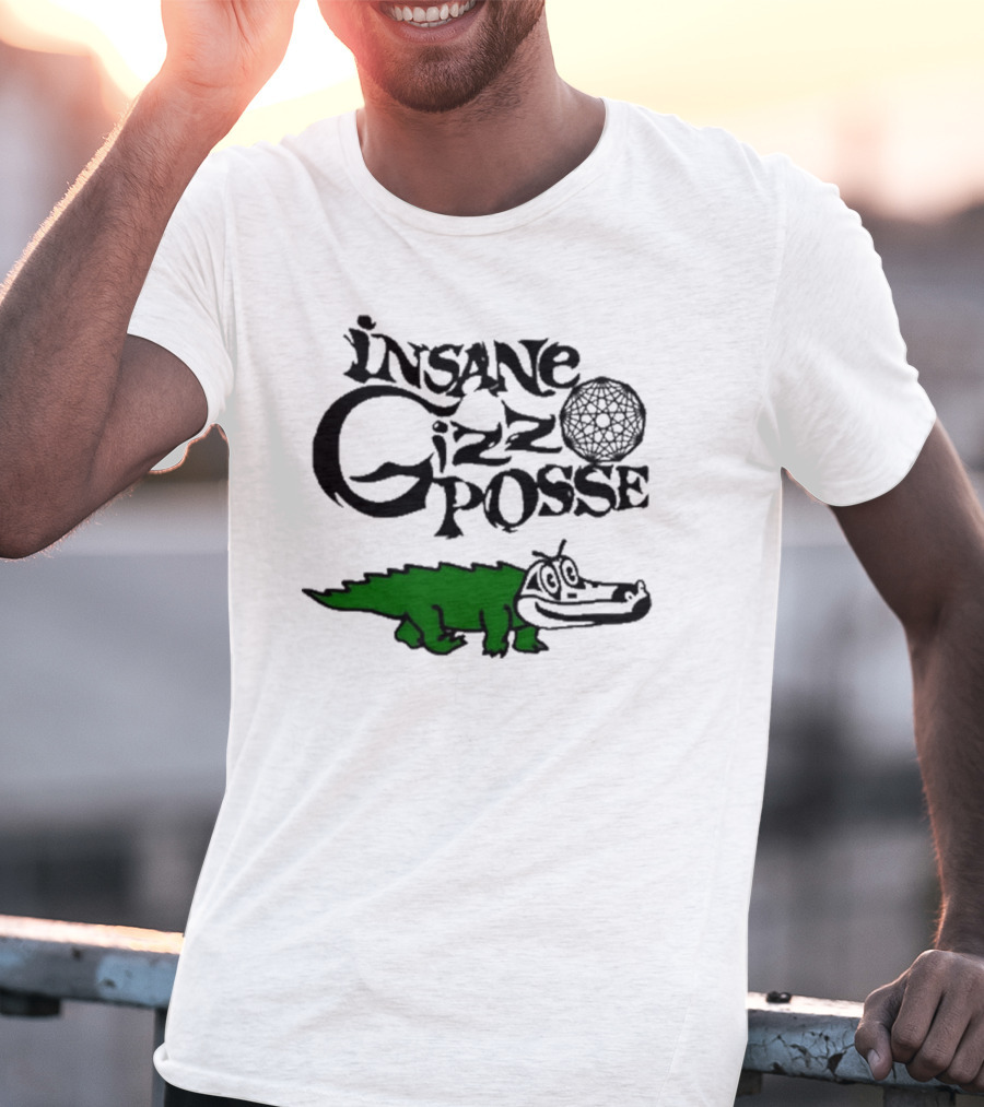 Insane Gizz Posse Crocodile Cartoon Faygo Creme Soda T-Shirt