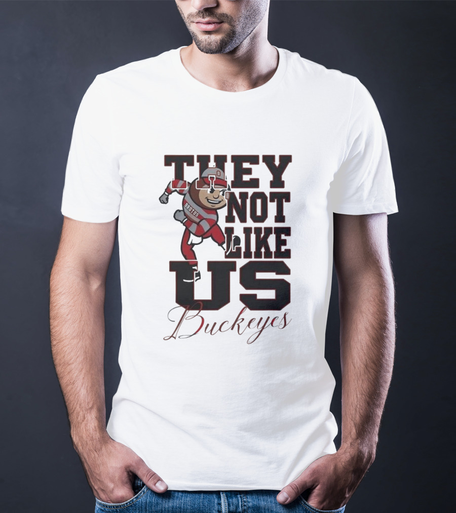 Ohio State Buckeyes They Not Like Us Brutus Champion 2025 T-Shirt