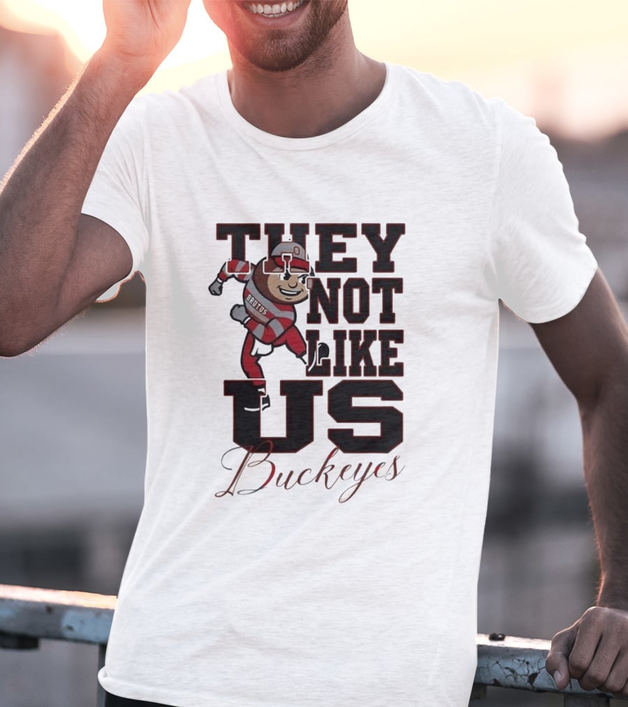 Ohio State Buckeyes They Not Like Us Brutus Champion 2025 T-Shirt