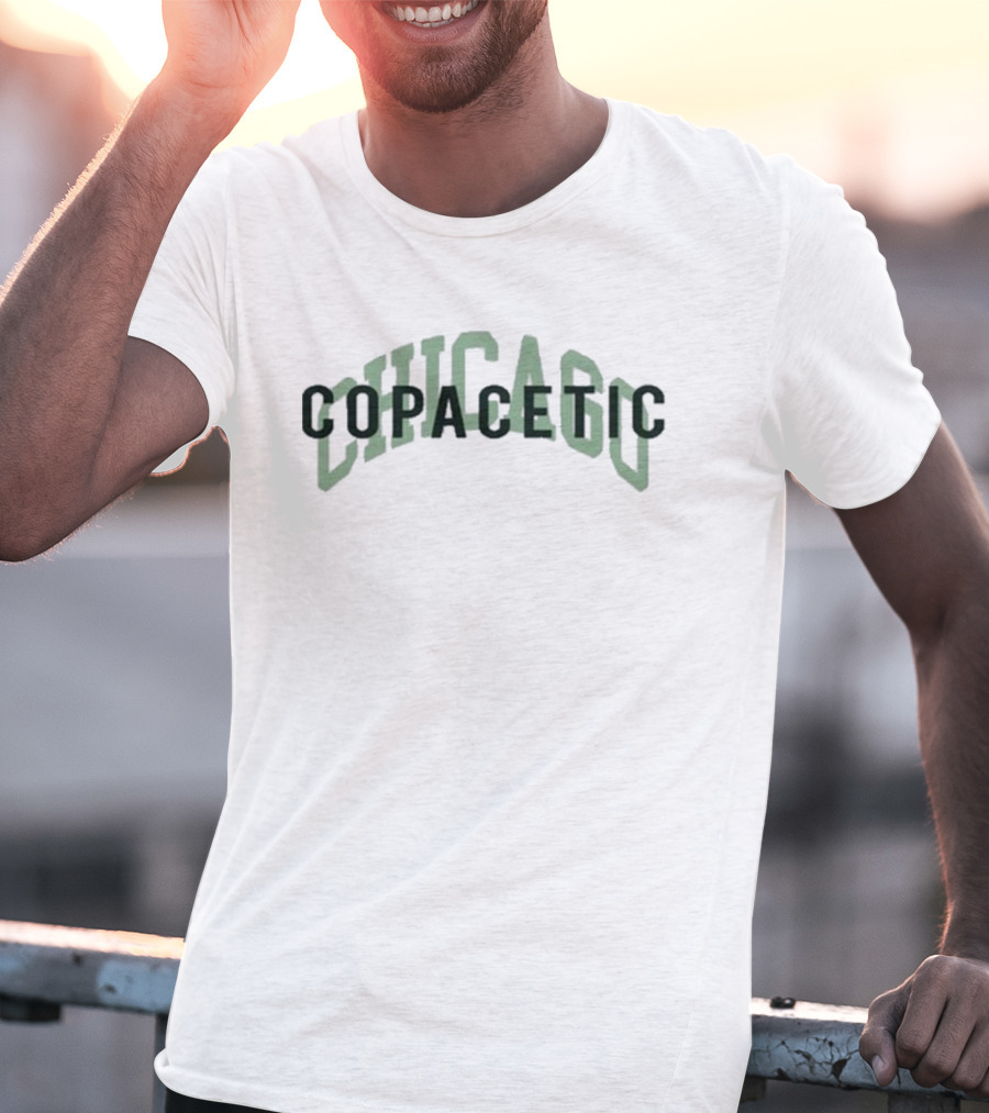 Copacetic Chicago Retro Style Arch Text T-Shirt