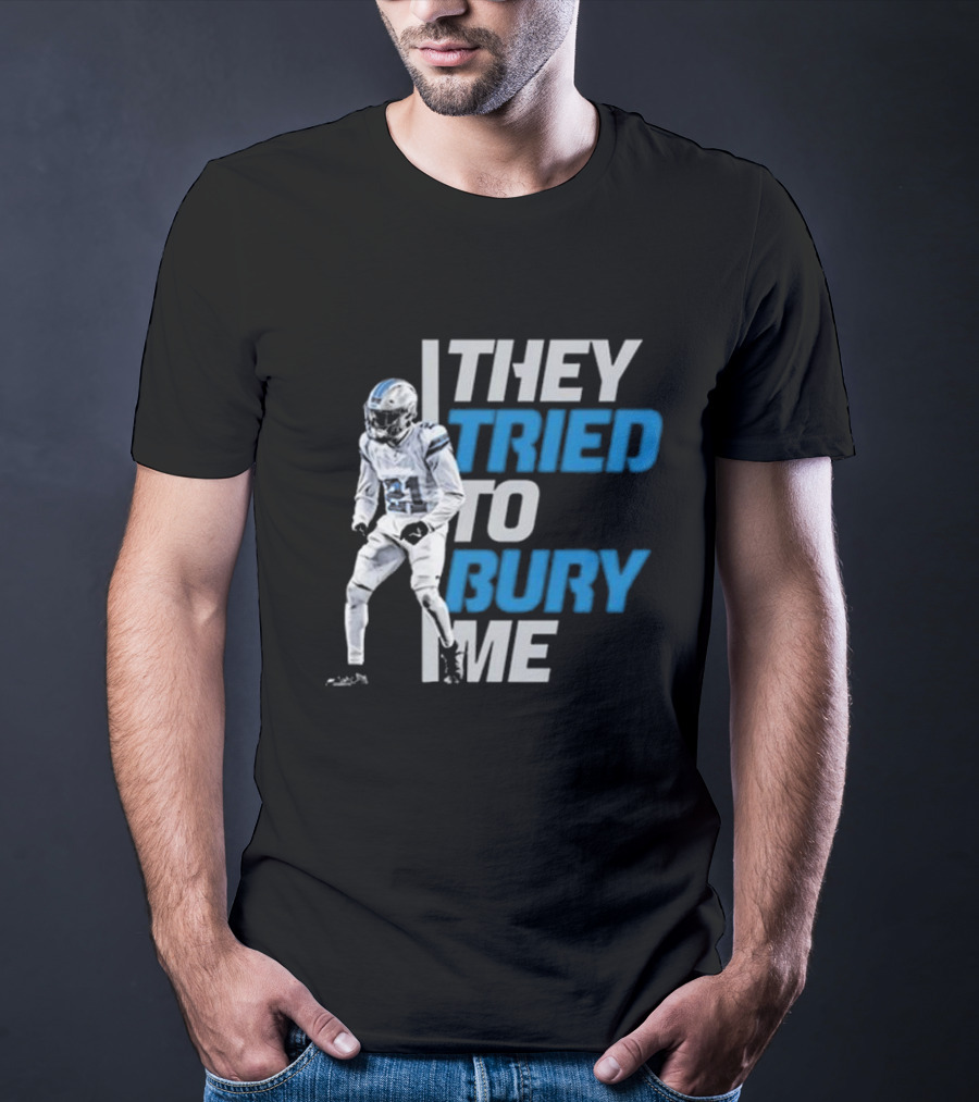 Amik Robertson They Tried To Bury Me Football Player Resilience T-Shirt