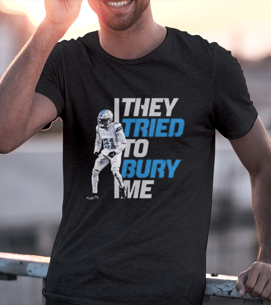Amik Robertson They Tried To Bury Me Football Player Resilience T-Shirt