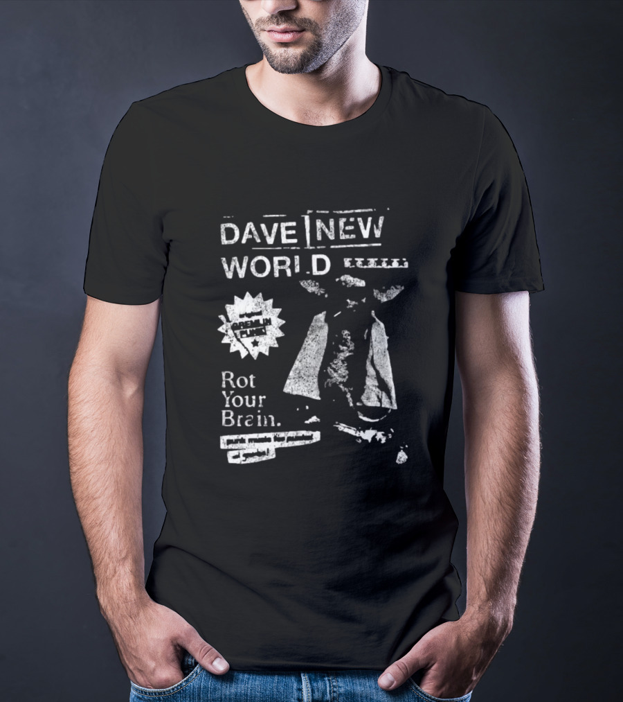 Dave New World Rot Your Brain Gremlin Punk Music Vintage T-Shirt