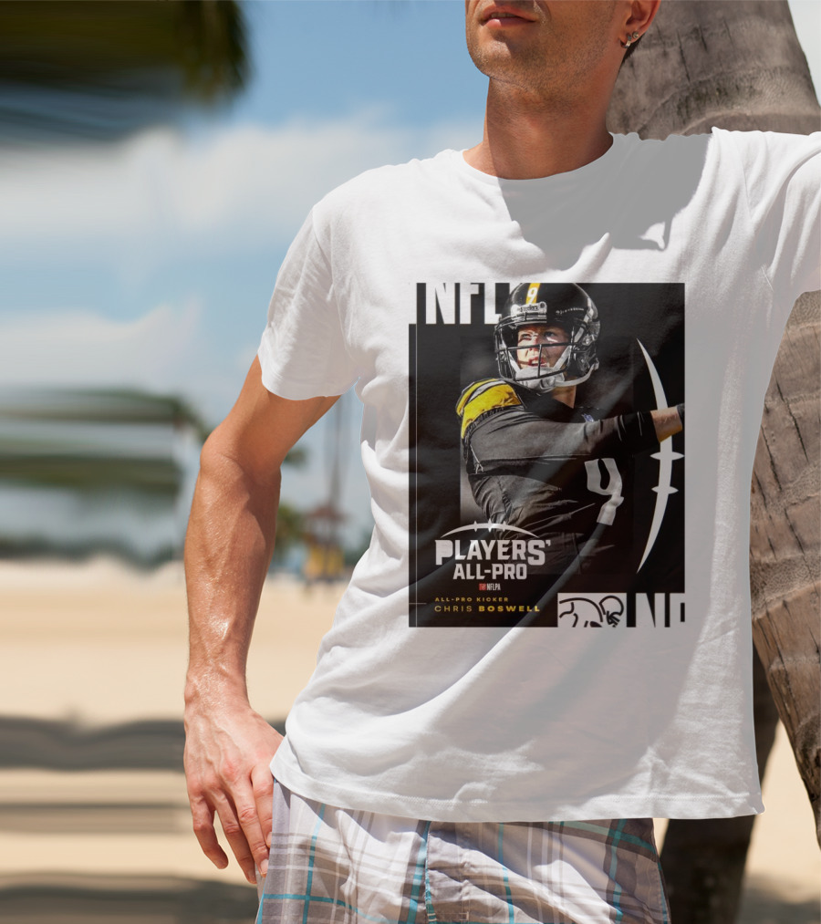 Pittsburgh Steelers NFLPA Players' All-Pro Kicker Chris Boswell T-Shirt