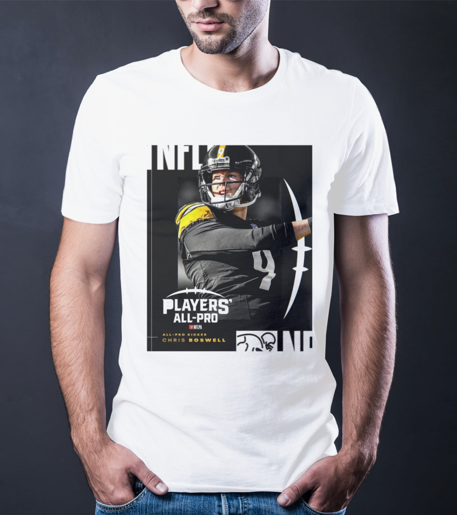 Pittsburgh Steelers NFLPA Players' All-Pro Kicker Chris Boswell T-Shirt
