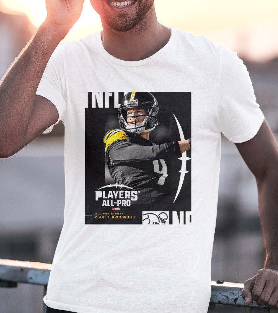 Pittsburgh Steelers NFLPA Players' All-Pro Kicker Chris Boswell T-Shirt